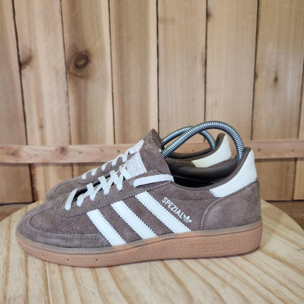 Adidas Handball Spezial Shoes Womens 7.5 Brown Suede Gum Sole Comfort Sneakers